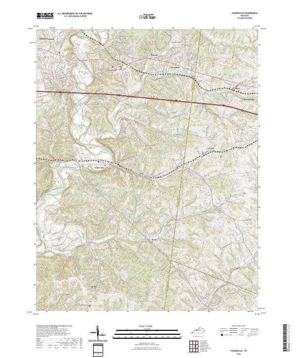 USGS Topographic Map – Fisherville