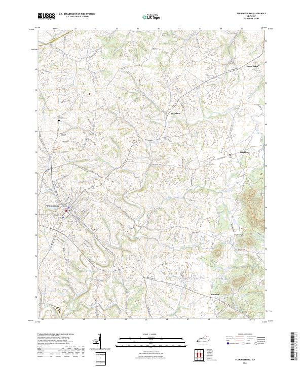 USGS Topographic Map – Flemingsburg