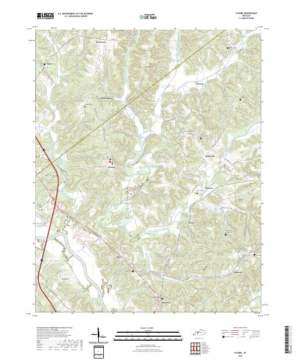 USGS Topographic Map – Flener