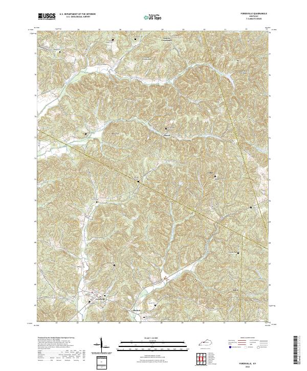 USGS Topographic Map – Fordsville