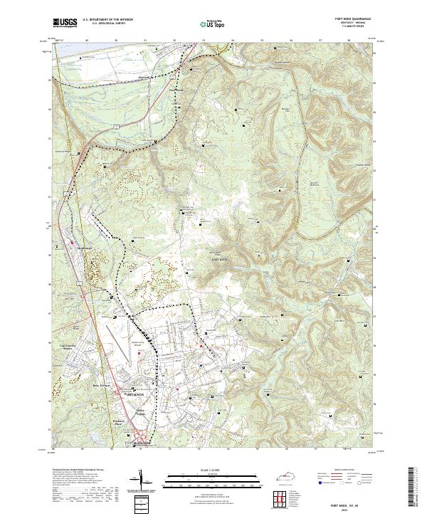 USGS Topographic Map – Fort Knox
