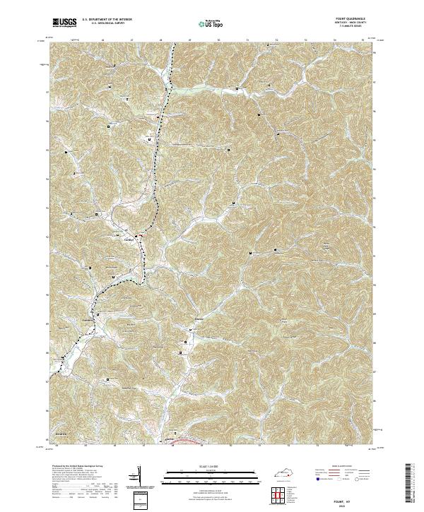 USGS Topographic Map – Fount