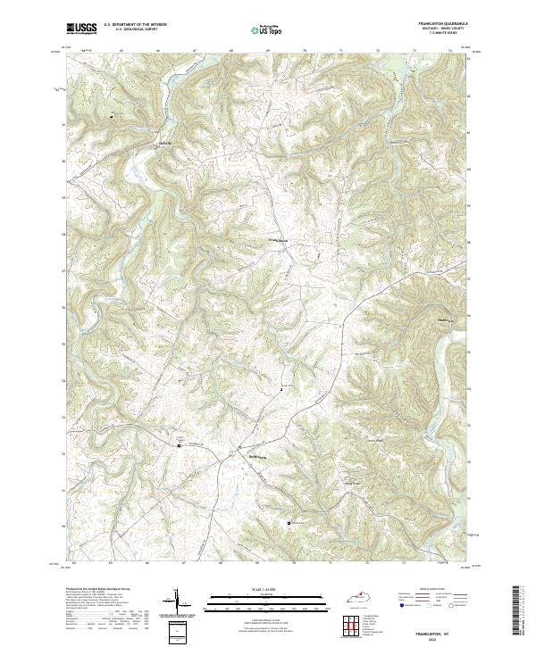 USGS Topographic Map – Franklinton