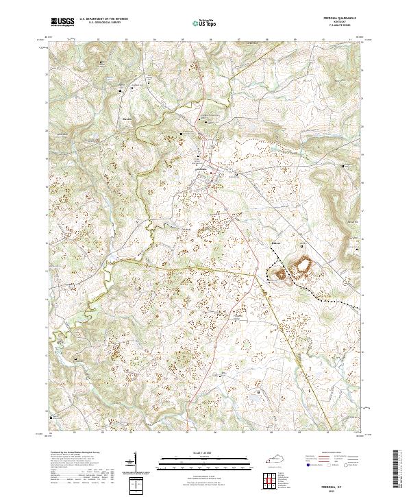 USGS Topographic Map – Fredonia