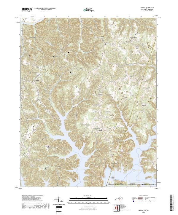 USGS Topographic Map – Frogue