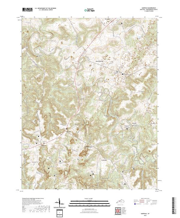 USGS Topographic Map – Garfield