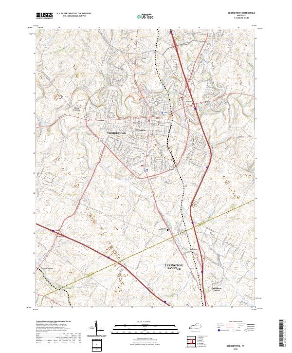 USGS Topographic Map – Georgetown