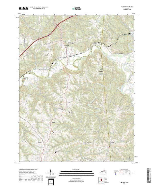 USGS Topographic Map – Glencoe