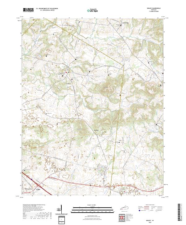 USGS Topographic Map – Gracey