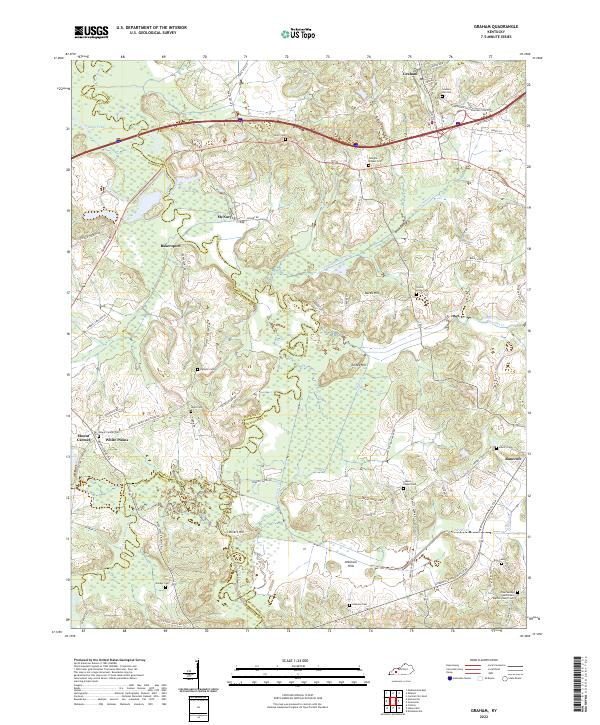 USGS Topographic Map – Graham