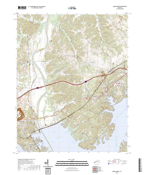USGS Topographic Map – Grand Rivers