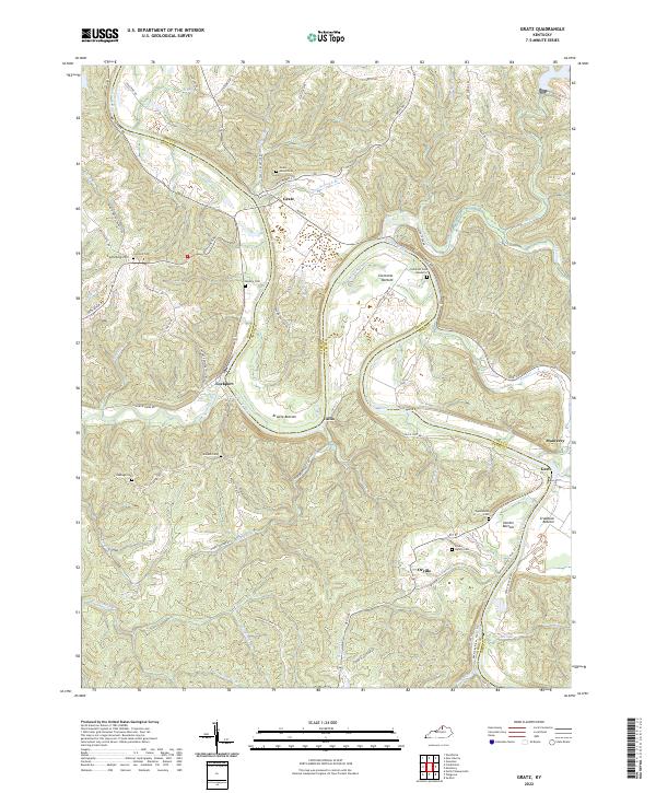 USGS Topographic Map – Gratz