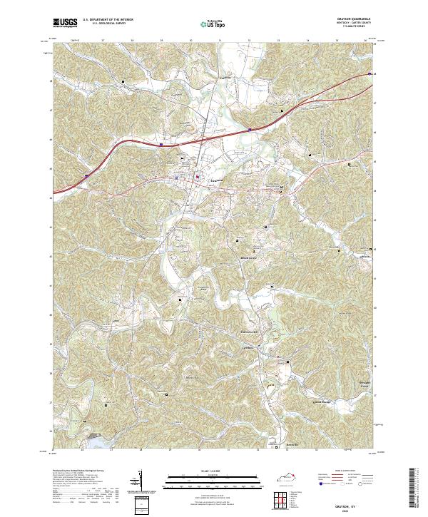 USGS Topographic Map – Grayson