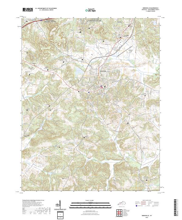 USGS Topographic Map – Greenville
