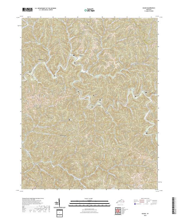 USGS Topographic Map – Guage