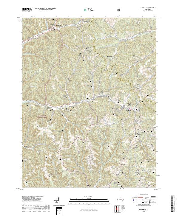 USGS Topographic Map – Haldeman