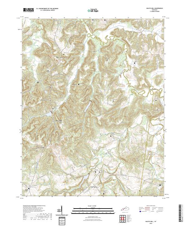 USGS Topographic Map – Haleys Mill