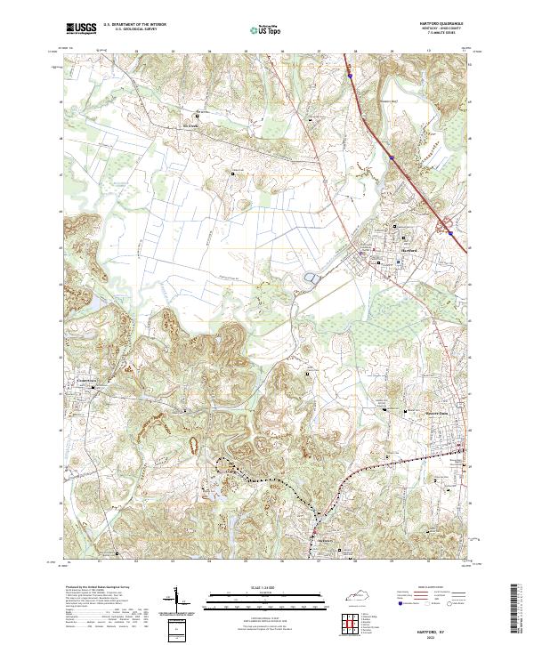 USGS Topographic Map – Hartford