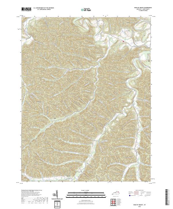 USGS Topographic Map – Head of Grassy