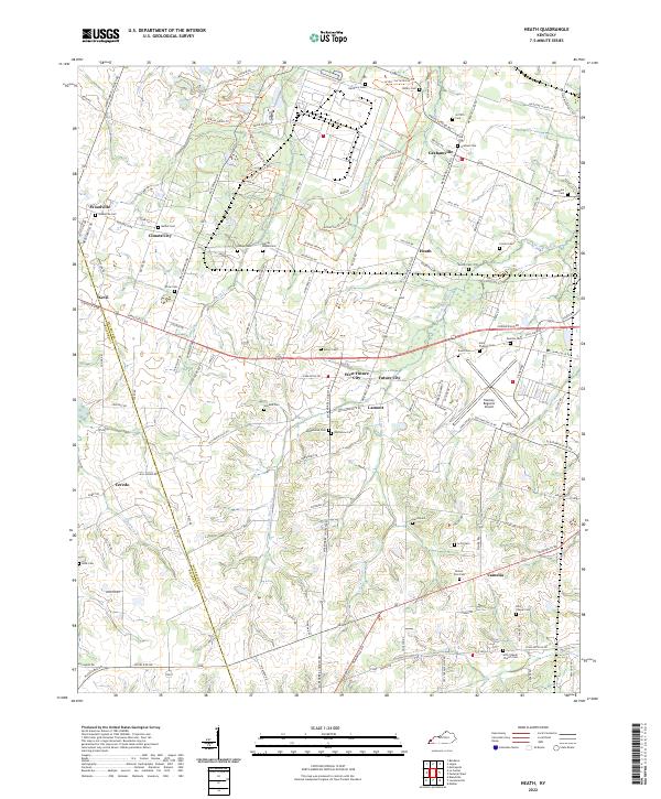 USGS Topographic Map – Heath