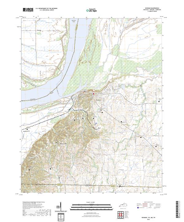 USGS Topographic Map – Hickman