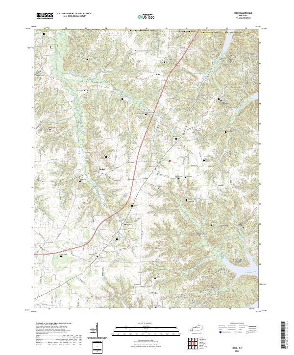 USGS Topographic Map – Hico