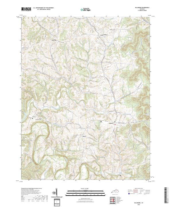 USGS Topographic Map – Hillsboro