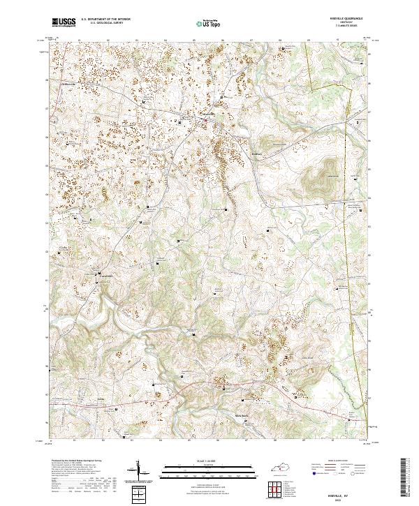 USGS Topographic Map – Hiseville