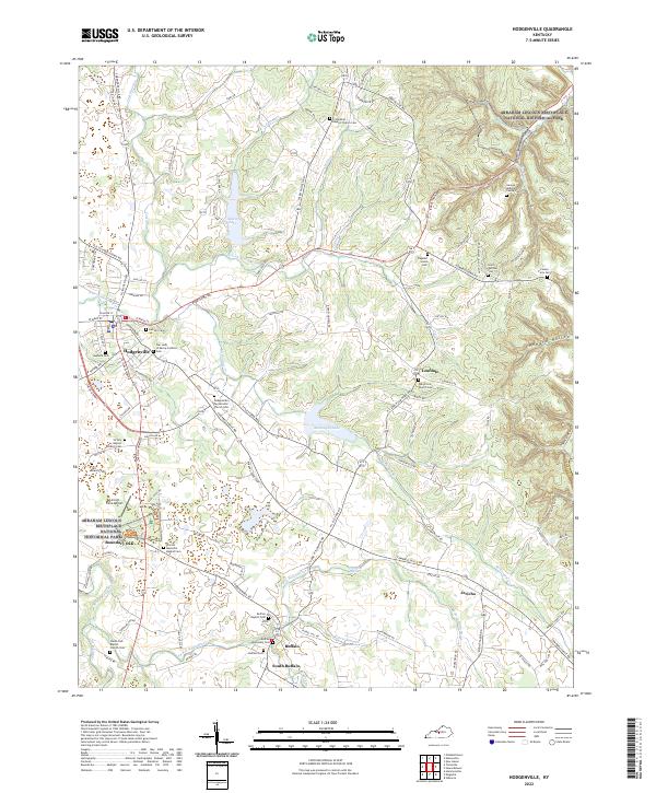 USGS Topographic Map – Hodgenville