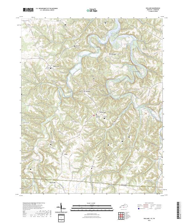 USGS Topographic Map – Holland