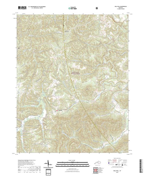 USGS Topographic Map – Hollyhill