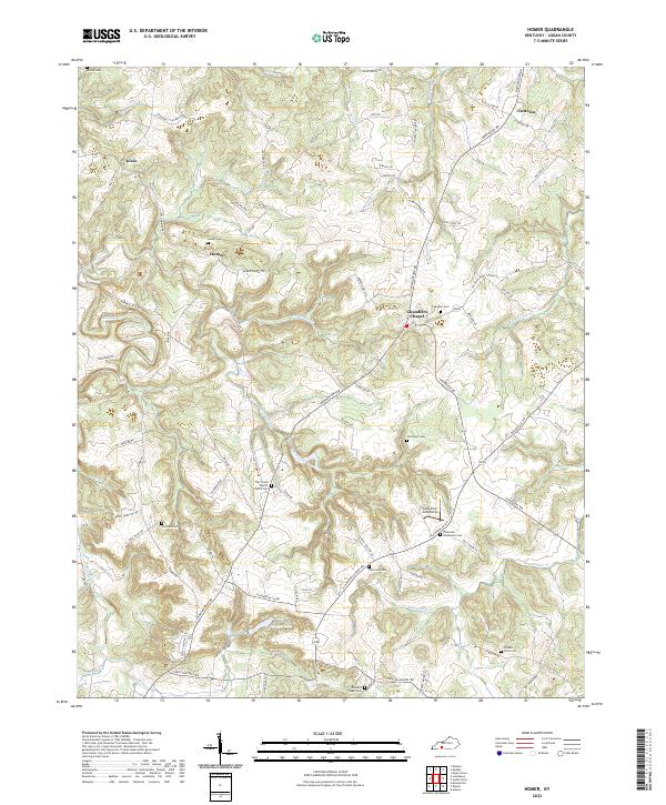 USGS Topographic Map – Homer
