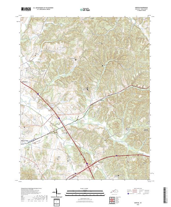USGS Topographic Map – Horton