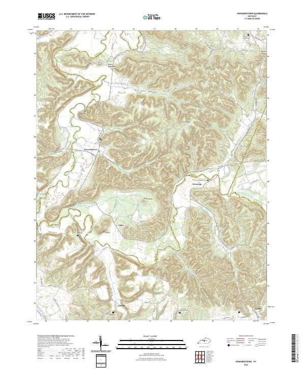 USGS Topographic Map – Howardstown