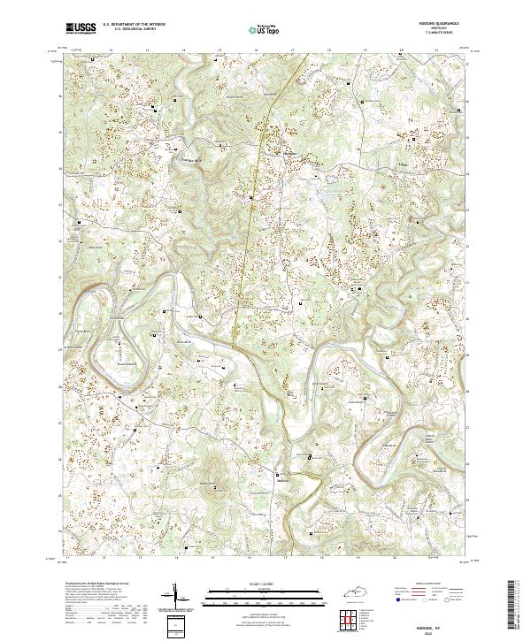 USGS Topographic Map – Hudgins