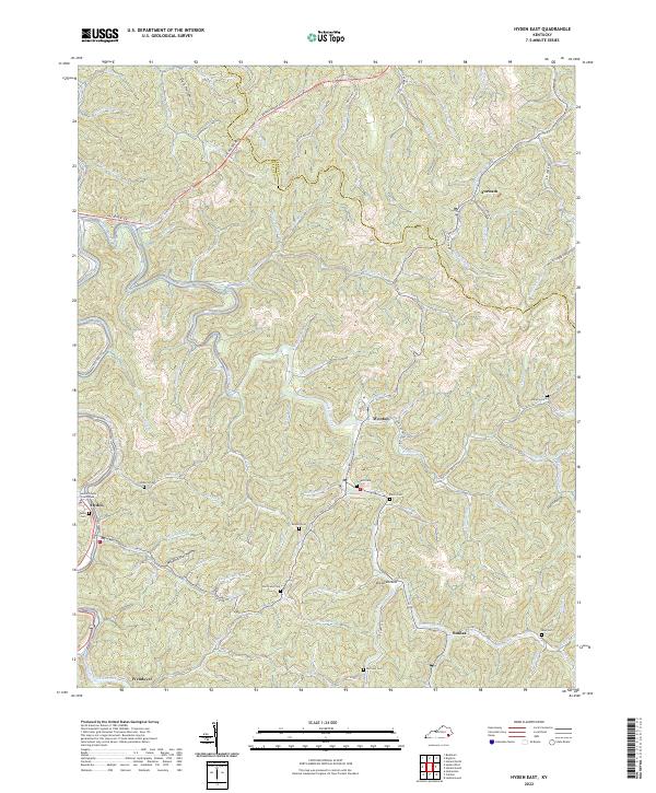 USGS Topographic Map – Hyden East