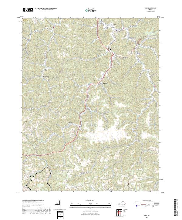 USGS Topographic Map – Inez