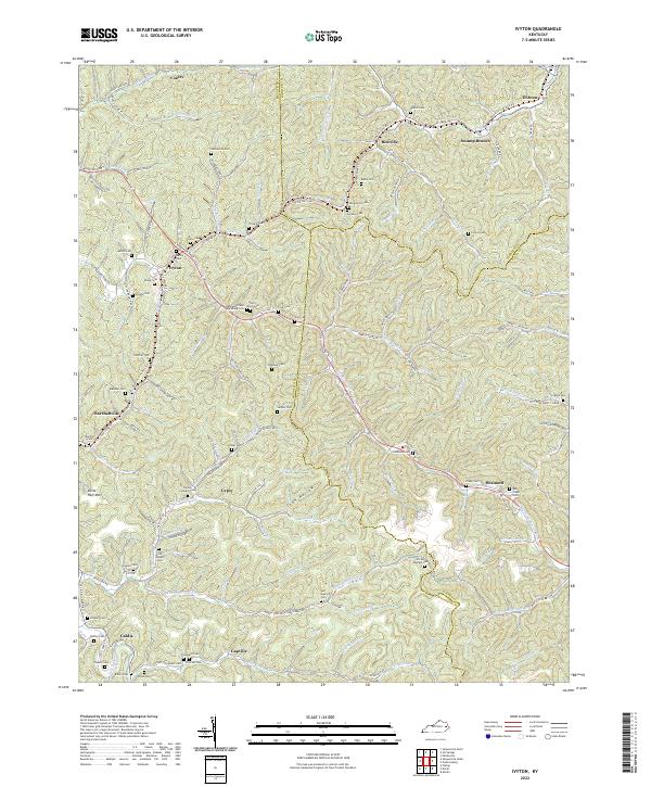 USGS Topographic Map – Ivyton