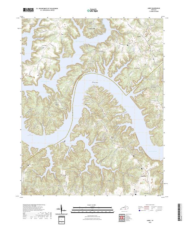 USGS Topographic Map – Jabez