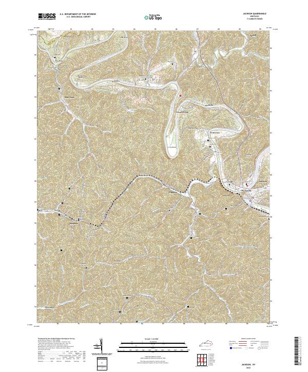 USGS Topographic Map – Jackson