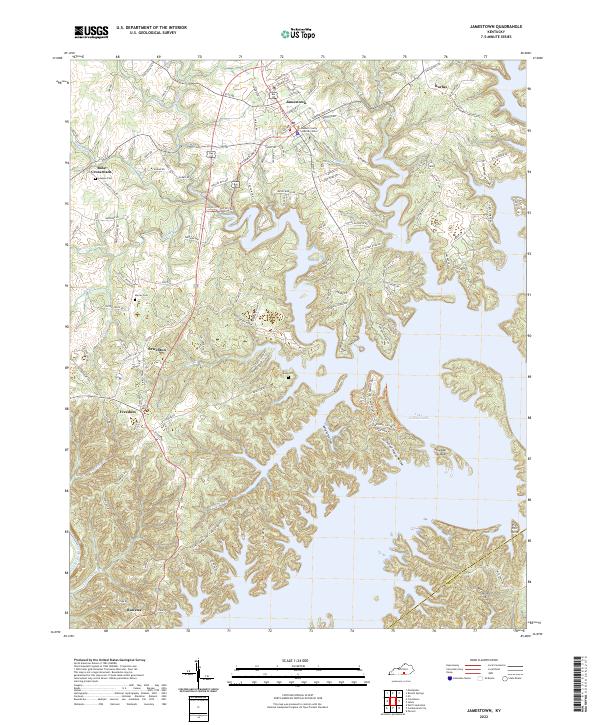 USGS Topographic Map – Jamestown