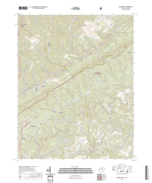 USGS Topographic Map – Jenkins East