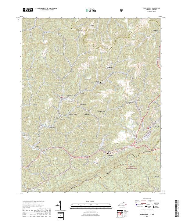 USGS Topographic Map – Jenkins West