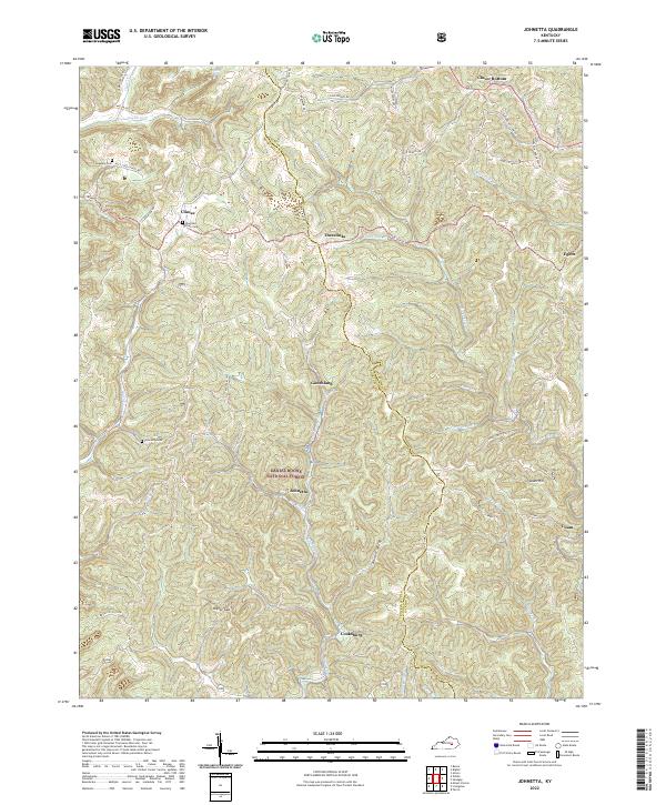 USGS Topographic Map – Johnetta