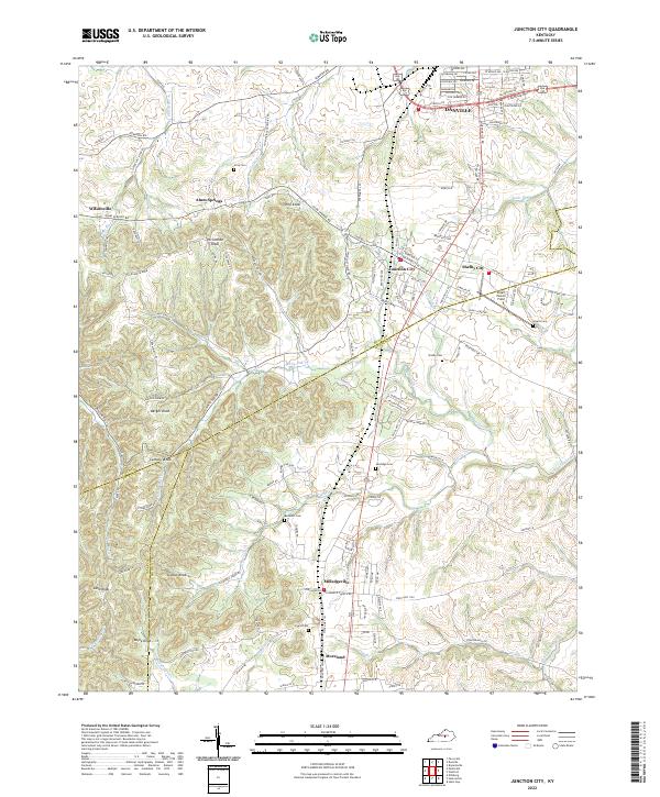 USGS Topographic Map – Junction City