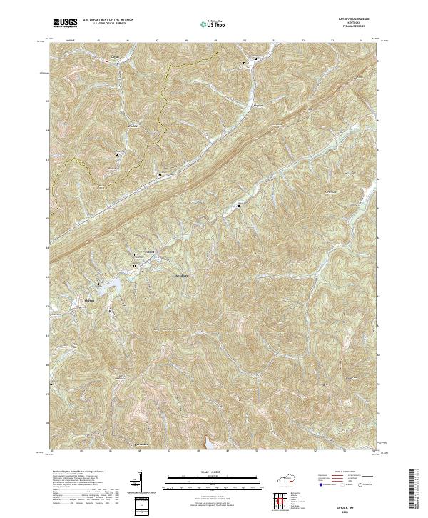 USGS Topographic Map – Kayjay