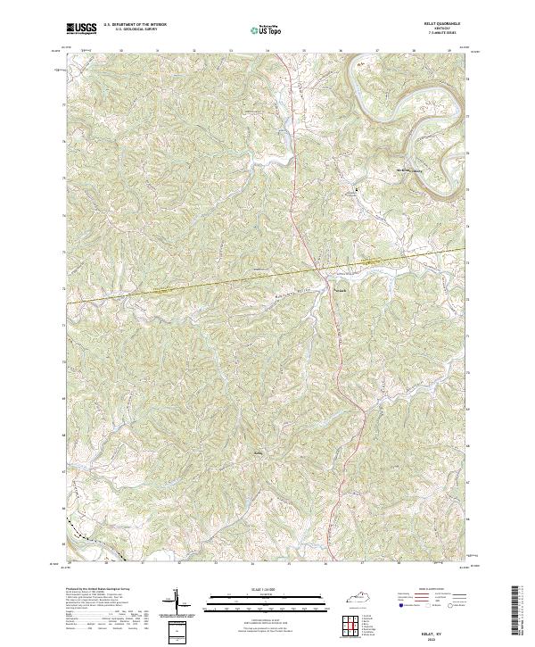 USGS Topographic Map – Kelat