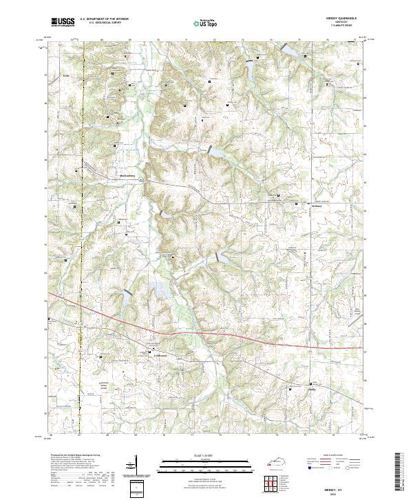 USGS Topographic Map – Kirksey