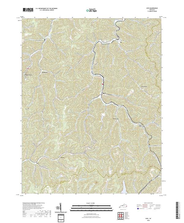 USGS Topographic Map – Kite