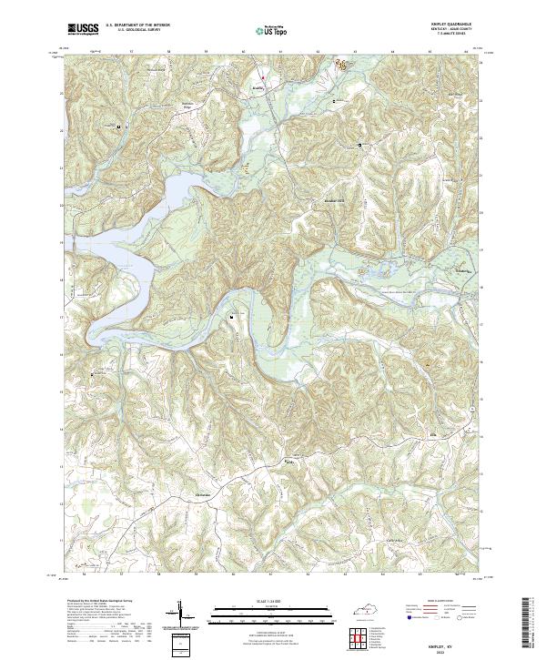 USGS Topographic Map – Knifley